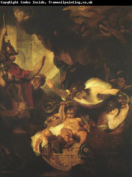 Sir Joshua Reynolds The Infant Hercules Strangling the Serpents Sent by Hera